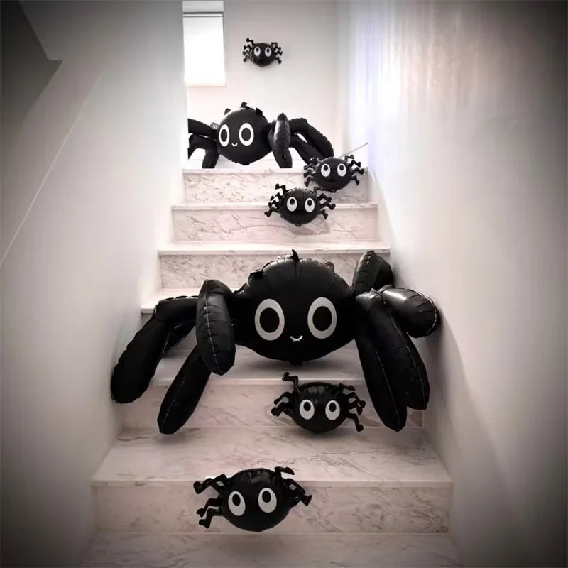 Giant Inflatable Halloween Spider – Black Spider Decoration for Indoor & Outdoor Decor