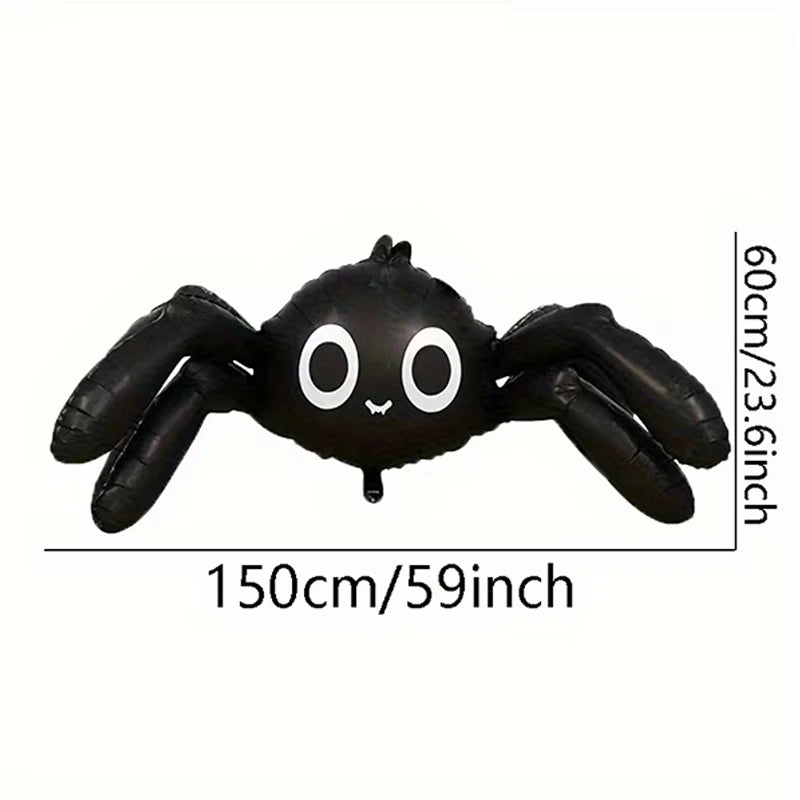 Giant Inflatable Halloween Spider – Black Spider Decoration for Indoor & Outdoor Decor