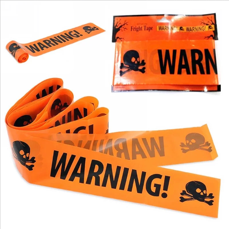 Halloween Warning Tape – Spooky Caution Barrier Tape for Parties & Haunted Houses