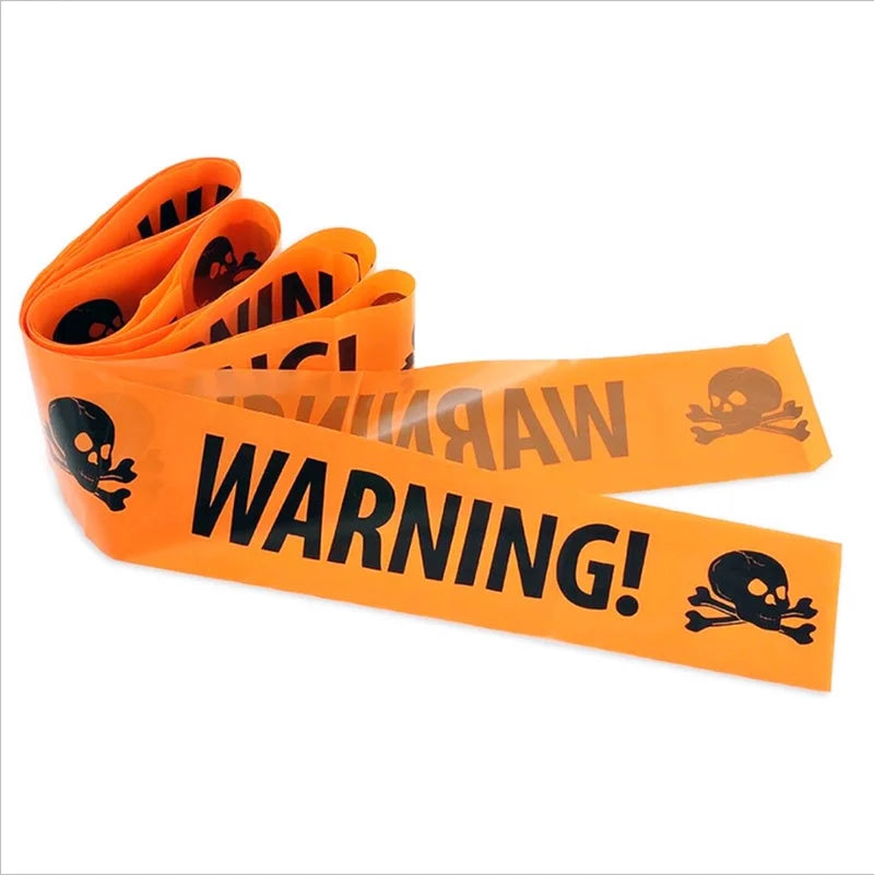 Halloween Warning Tape – Spooky Caution Barrier Tape for Parties & Haunted Houses