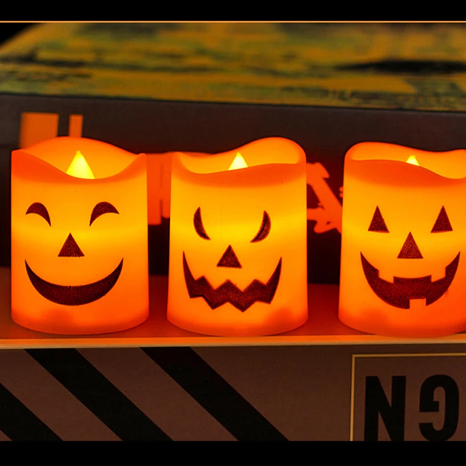 LED Halloween Pumpkin Lantern – Glowing Jack-O'-Lantern Night Light & Decor