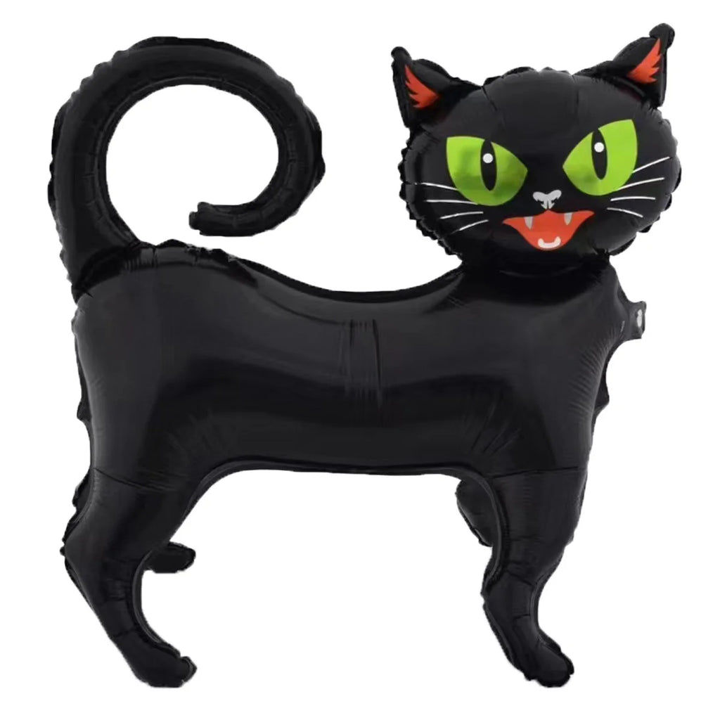 3D Black Cat Foil Balloon – Halloween Party Decoration & Spooky Cat Balloon