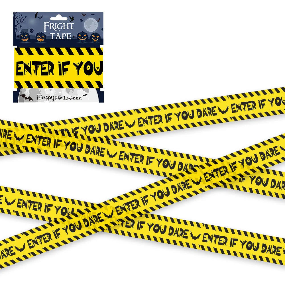 Halloween Warning Tape – Spooky Caution Barrier Tape for Parties & Haunted Houses
