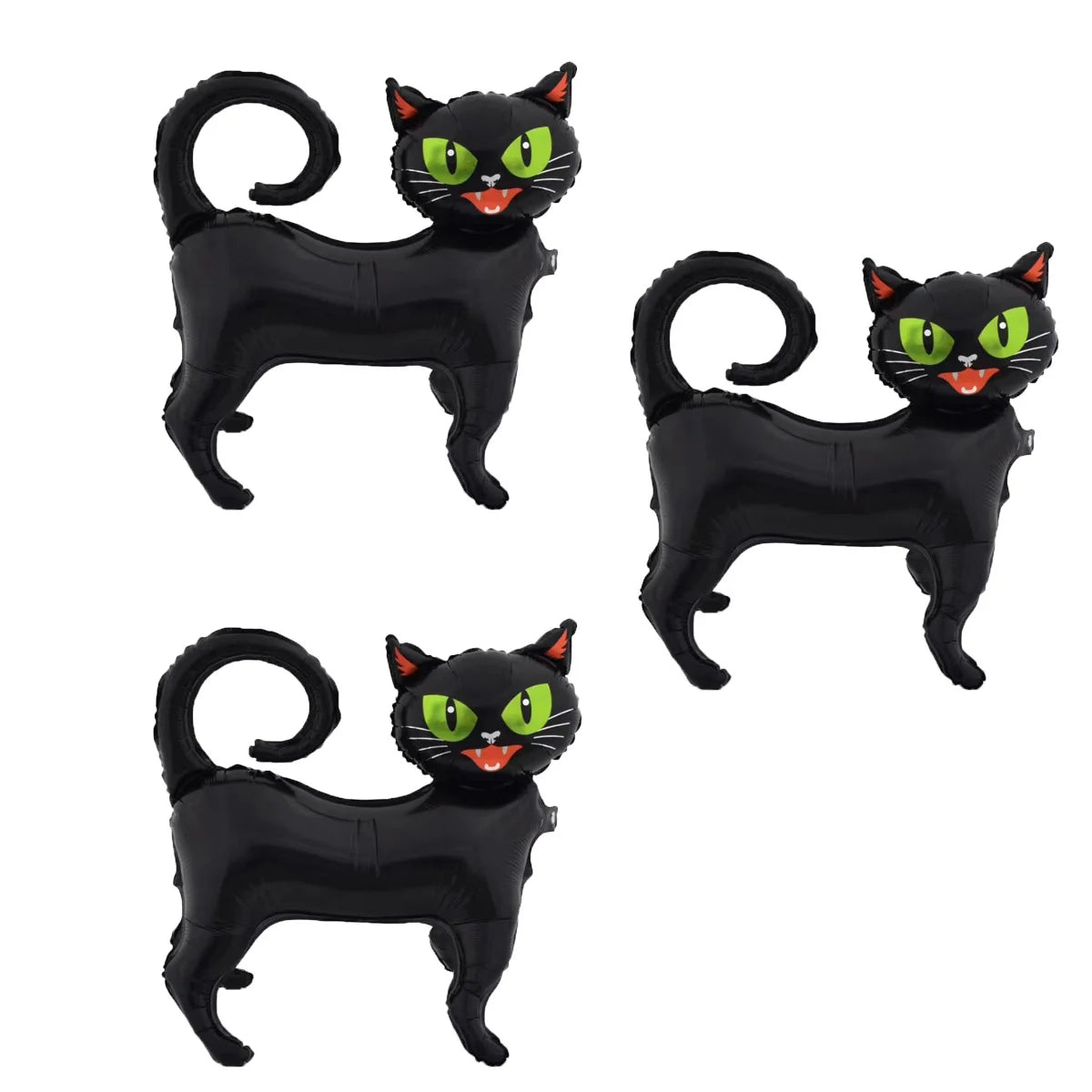 3D Black Cat Foil Balloon – Halloween Party Decoration & Spooky Cat Balloon