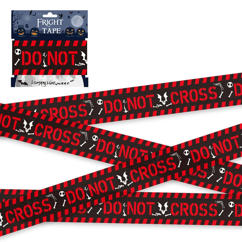 Halloween Warning Tape – Spooky Caution Barrier Tape for Parties & Haunted Houses
