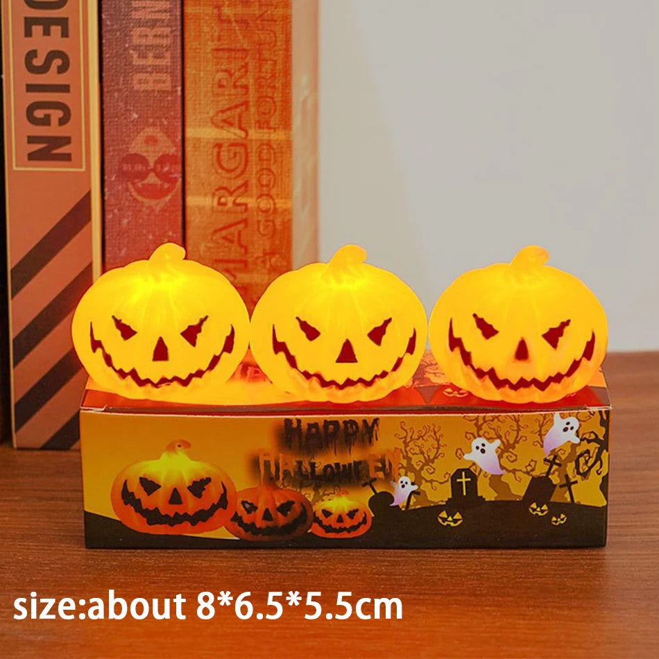 LED Halloween Pumpkin Lantern – Glowing Jack-O'-Lantern Night Light & Decor