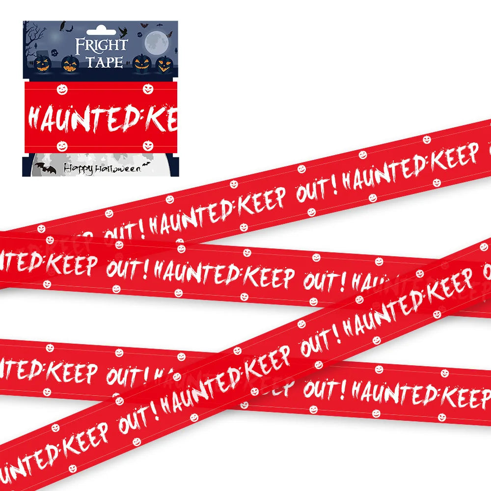 Halloween Warning Tape – Spooky Caution Barrier Tape for Parties & Haunted Houses