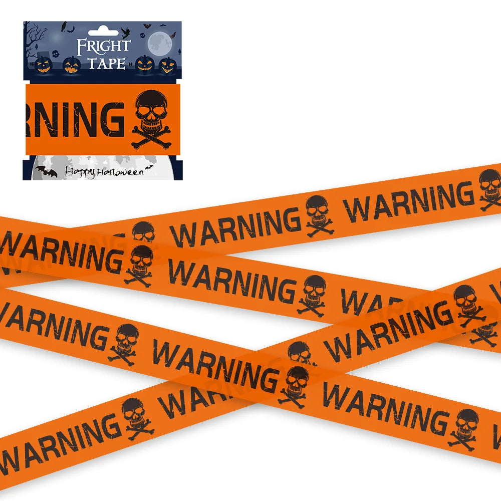 Halloween Warning Tape – Spooky Caution Barrier Tape for Parties & Haunted Houses