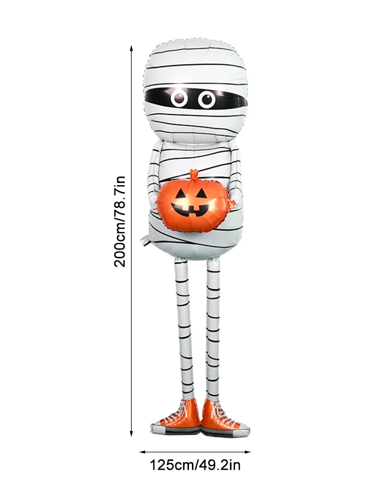 Giant Mummy Halloween Balloon – Inflatable Pumpkin Mummy Decoration for Parties & Yard