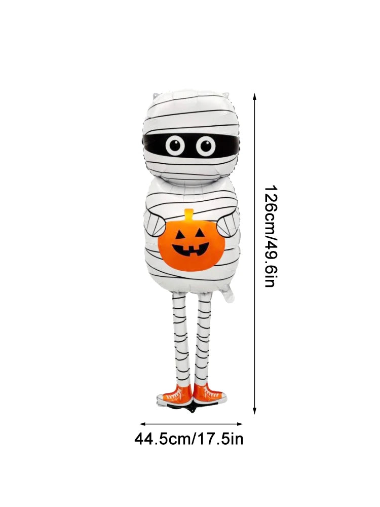 Giant Mummy Halloween Balloon – Inflatable Pumpkin Mummy Decoration for Parties & Yard