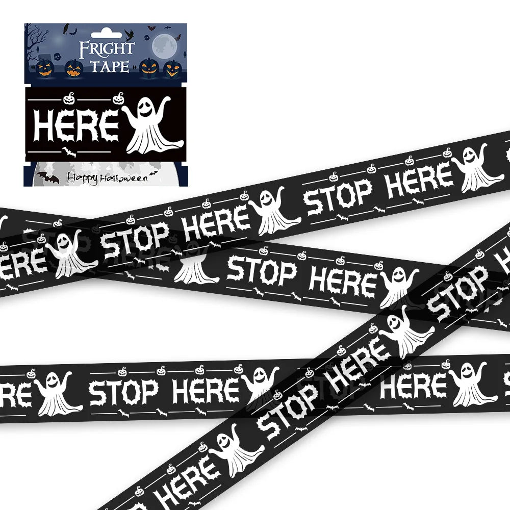 Halloween Warning Tape – Spooky Caution Barrier Tape for Parties & Haunted Houses
