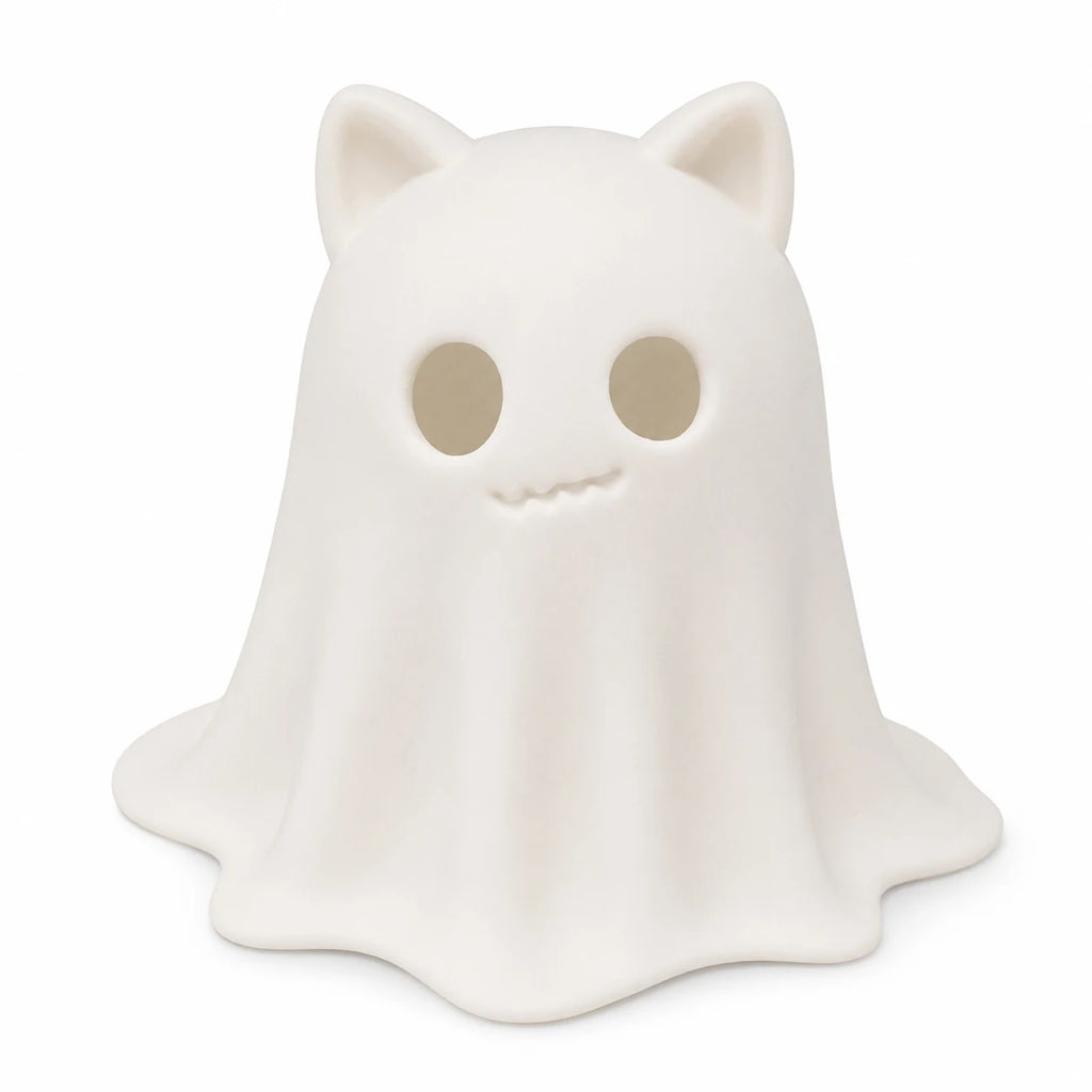 Funny Middle Finger Ghost Figurine – Glow-in-the-Dark Halloween Decor