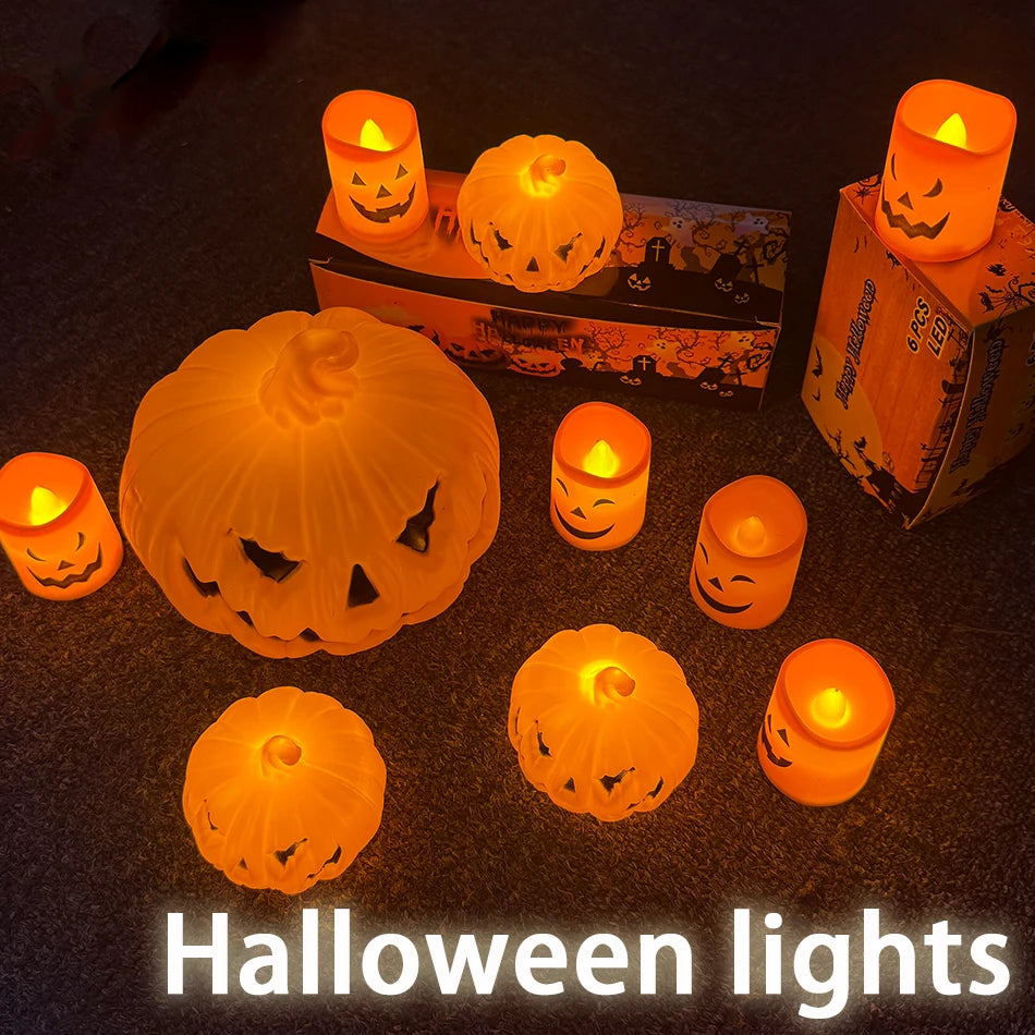 LED Halloween Pumpkin Lantern – Glowing Jack-O'-Lantern Night Light & Decor