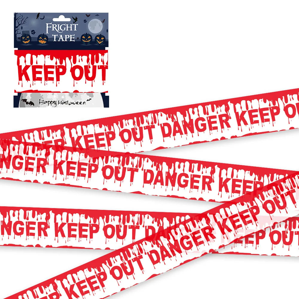 Halloween Warning Tape – Spooky Caution Barrier Tape for Parties & Haunted Houses