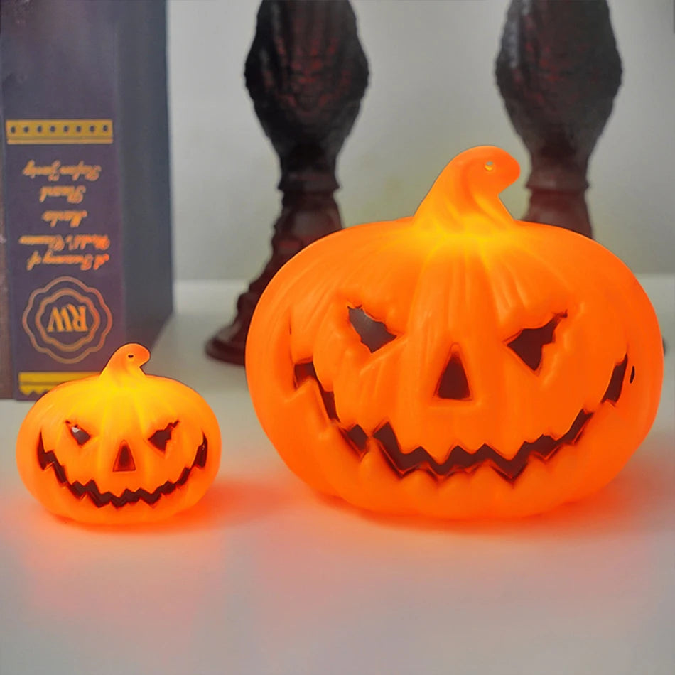 LED Halloween Pumpkin Lantern – Glowing Jack-O'-Lantern Night Light & Decor
