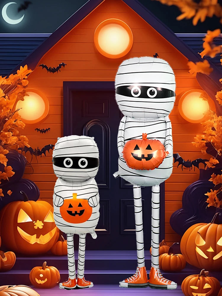 Giant Mummy Halloween Balloon – Inflatable Pumpkin Mummy Decoration for Parties & Yard