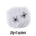 Stretchable Halloween Spider Web with 2 Spiders – Spooky Indoor & Outdoor Decoration