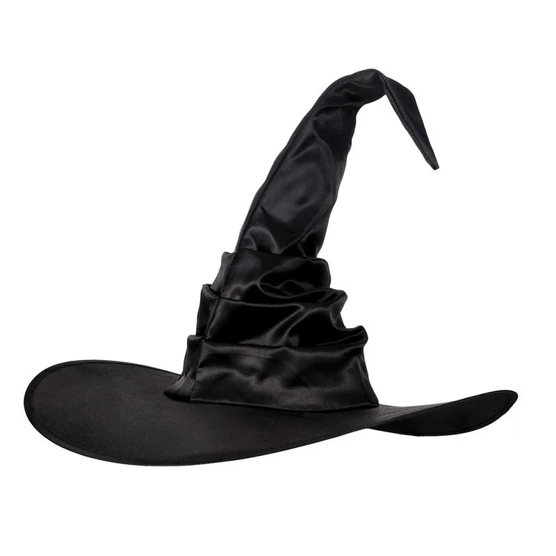 Foldable Witch Hat – Black Halloween Wizard Hat for Costumes & Cosplay