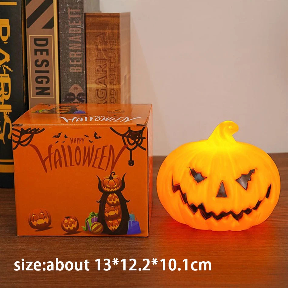 LED Halloween Pumpkin Lantern – Glowing Jack-O'-Lantern Night Light & Decor