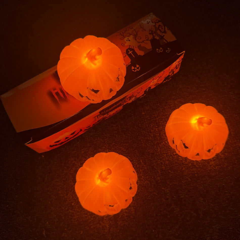 LED Halloween Pumpkin Lantern – Glowing Jack-O'-Lantern Night Light & Decor