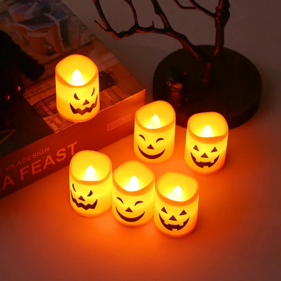 LED Halloween Pumpkin Lantern – Glowing Jack-O'-Lantern Night Light & Decor