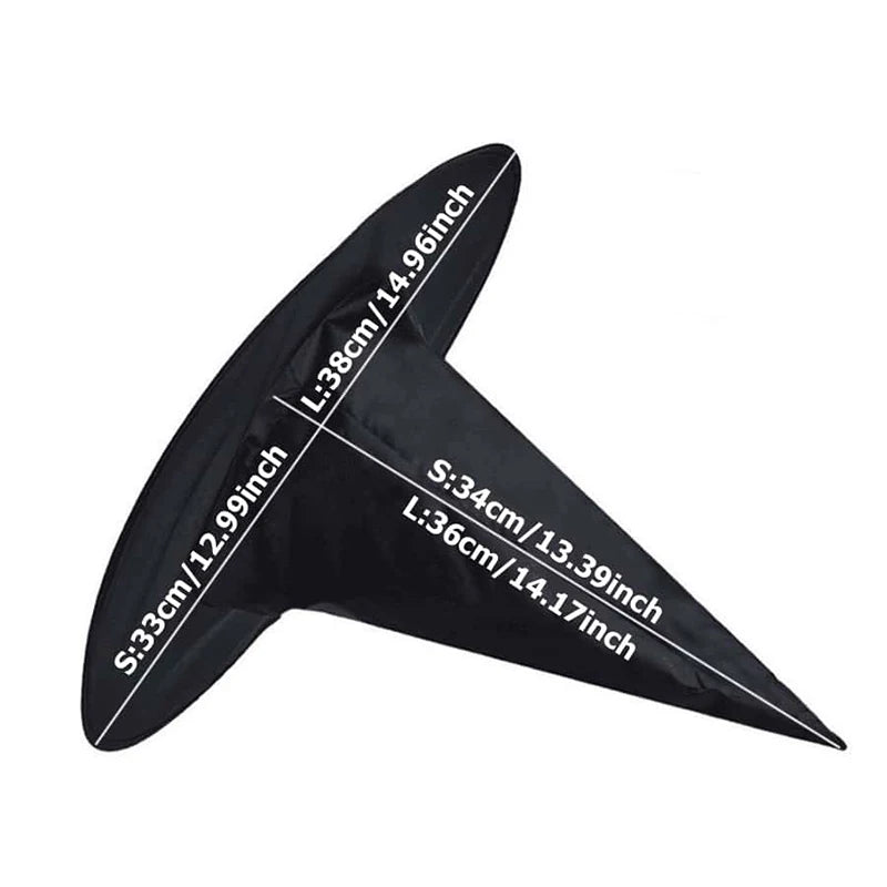 Black Witch Hat – Foldable Halloween Wizard Hat for Cosplay & Costume Parties