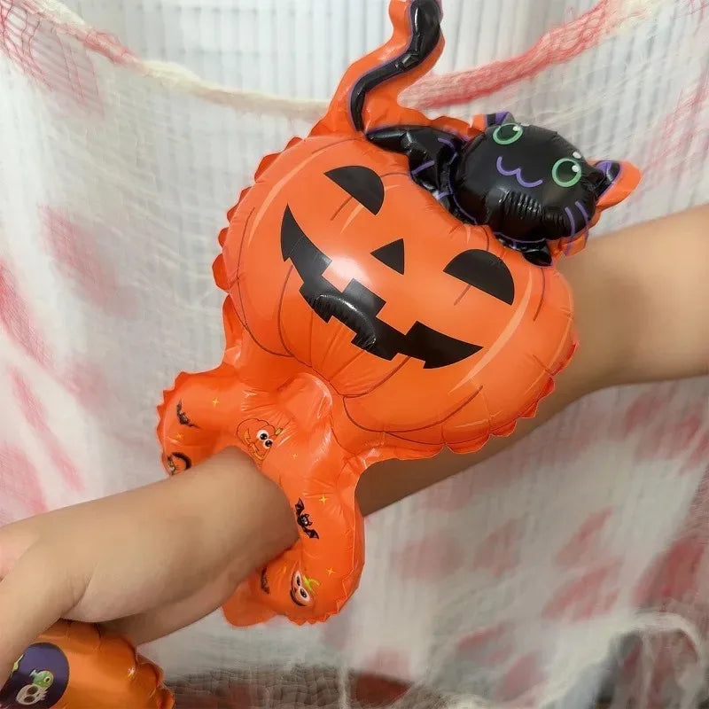 Halloween Handheld Foil Balloon – Pumpkin, Cat & Spooky Character Party Decor