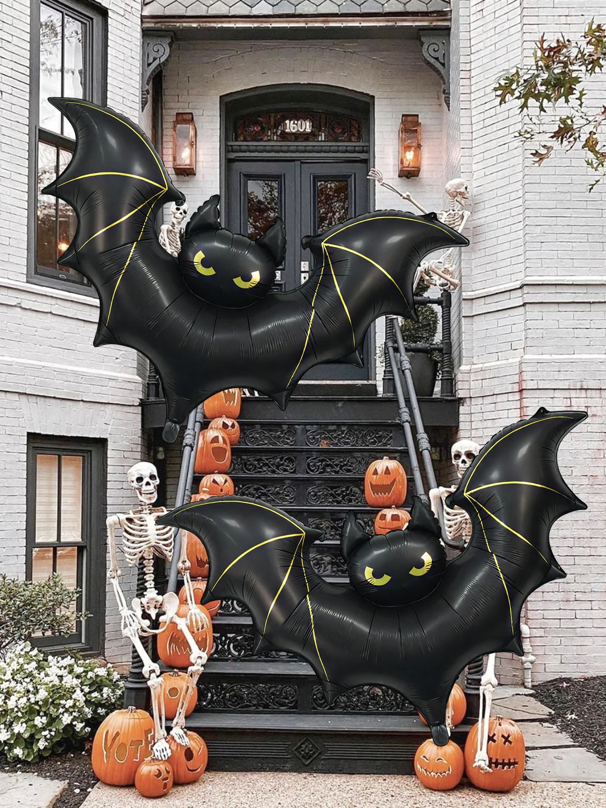 Giant Halloween Bat Foil Balloon – Large Black Bat Party & Outdoor Decoration
