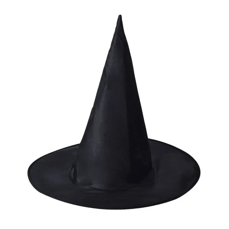 Black Witch Hat – Foldable Halloween Wizard Hat for Cosplay & Costume Parties