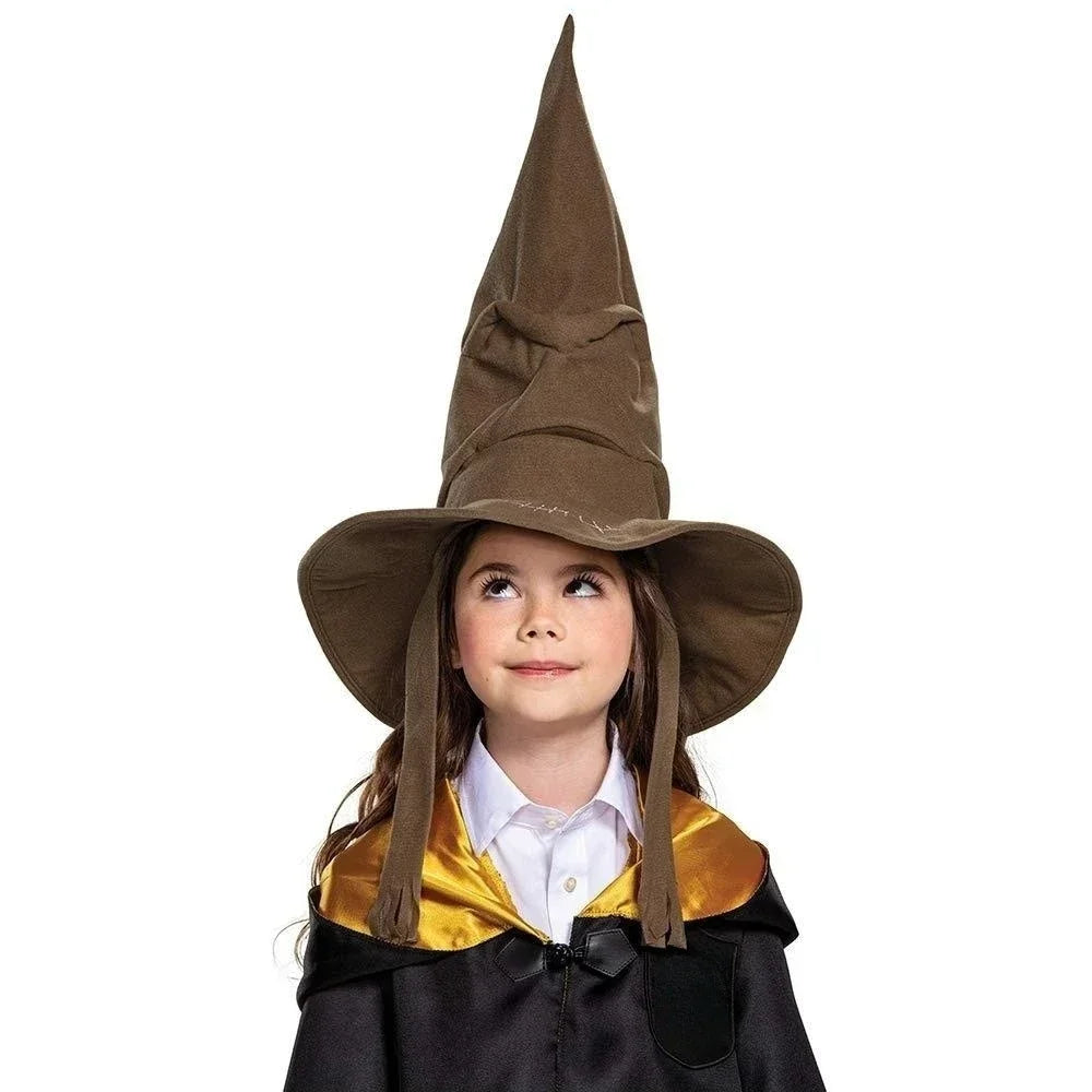 Wizard Witch Hat – Distressed Brown Halloween Costume Hat for Cosplay & Parties